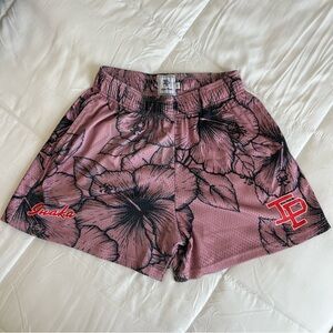 Floral Inaka Mesh Shorts